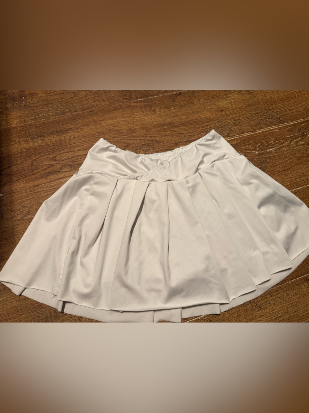 Women's Athletic Skirt white Pleated Tennis Skirt S